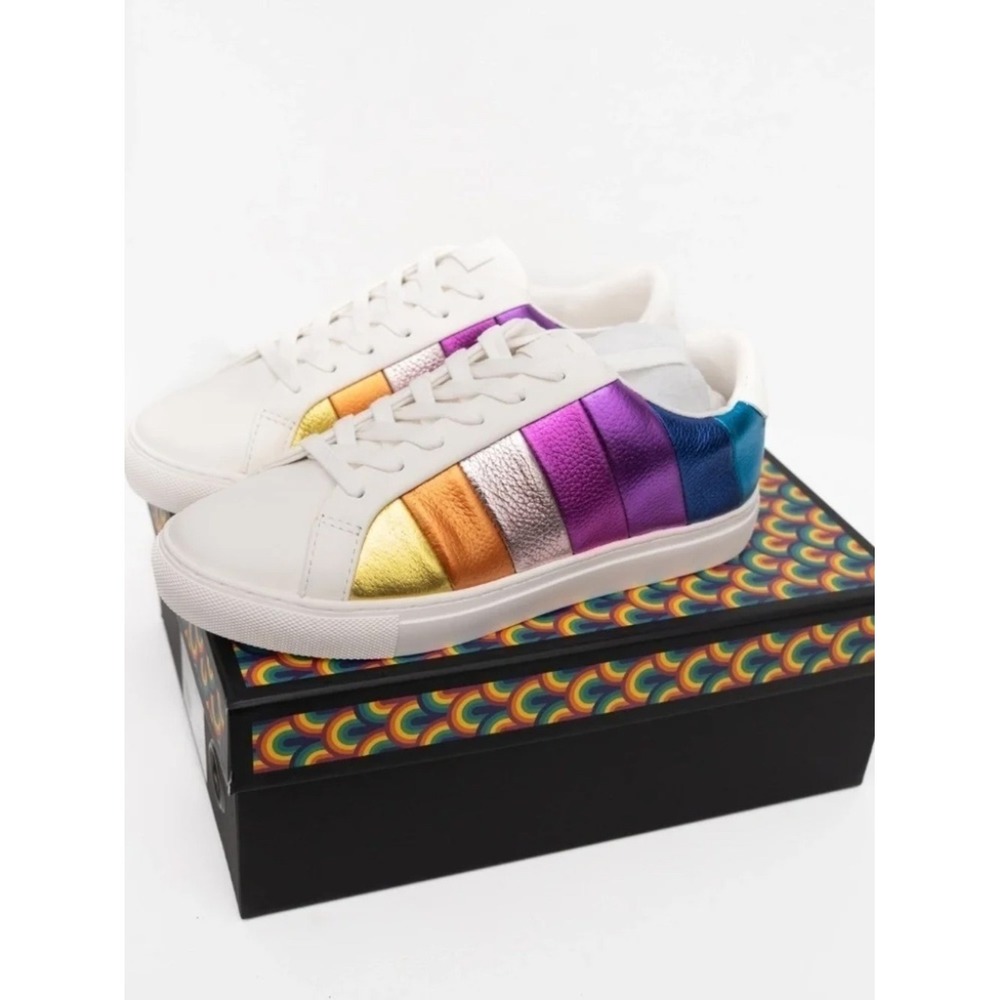 KURT GEIGER LONDON | New! Women's Lane Stripe Low-Top Sneakers